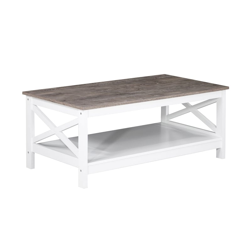 Saint Birch Lambert Modern Farmhouse 3-Piece White Table Set
