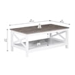 Saint Birch Lambert Modern Farmhouse 3-Piece White Table Set