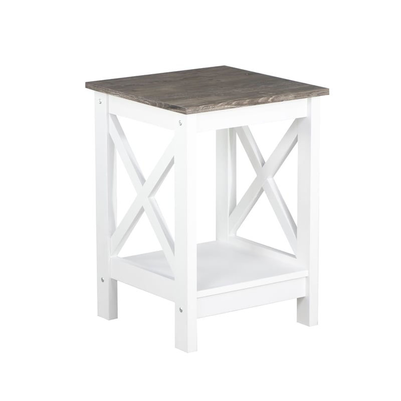 Saint Birch Lambert Modern Farmhouse 3-Piece White Table Set
