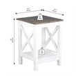 Saint Birch Lambert Modern Farmhouse 3-Piece White Table Set