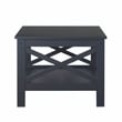Saint Birch Lambert Modern Farmhouse 3-Piece Black Oak Table Set