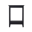 Saint Birch Lambert Modern Farmhouse 3-Piece Black Oak Table Set