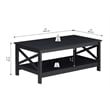 Saint Birch Lambert Modern Farmhouse 4-Piece Black Oak Table Set