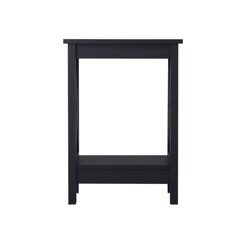 Saint Birch Lambert Modern Farmhouse 4-Piece Black Oak Table Set