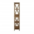 Saint Birch Honduras Engineered Wood Four Shelf Bookcase in Rustic Oak Brown