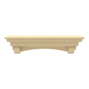 saint birch brown 48 inches fireplace mantel with arched and corbels