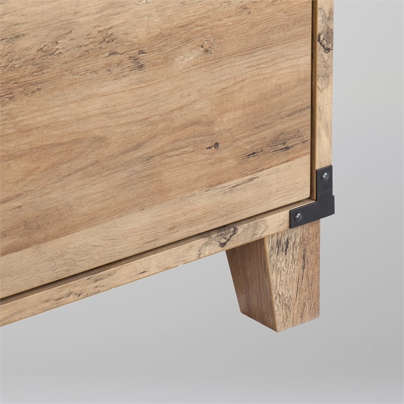 Saint Birch Cambridge Casual Farmhouse Rustic Oak Pedestal Desk