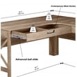 Saint Birch Alaska Modern Farmhouse L-Shaped Desk with Drawer