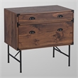 Saint Birch Bombay 1 Drawer Wood Lateral File Cabinet with Tray in Walnut