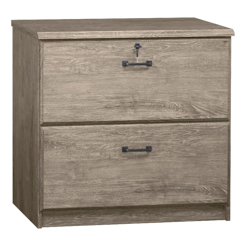 Saint Birch Honduras 2 Drawer Lateral Filing Cabinet in Gray Oak