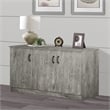 Saint Birch Alaska 3-Door Credenza Storage Cabinet in Gray Oak