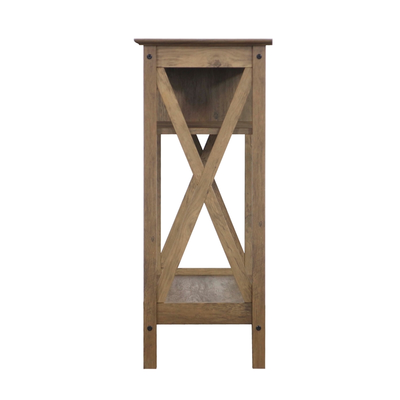 Saint Birch Lambert Engineered Wood Modern Farmhouse Console Table - Light Brown
