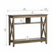 Saint Birch Lambert Engineered Wood Modern Farmhouse Console Table - Light Brown