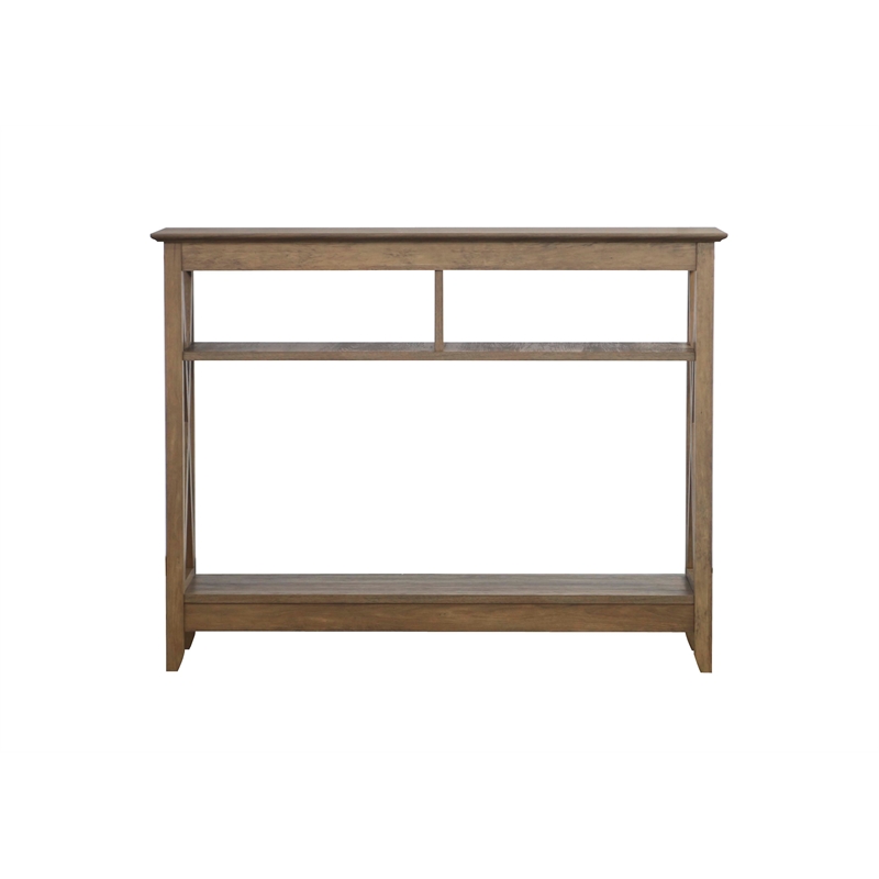 Saint Birch Lambert Engineered Wood Modern Farmhouse Console Table - Light Brown