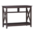 Saint Birch Lambert Engineered Wood Modern Farmhouse Console Table - Dark Brown