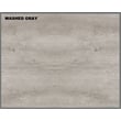 Saint Birch Oxford Engineered Wood Farmhouse Hutch Desk with Cabinet in Gray