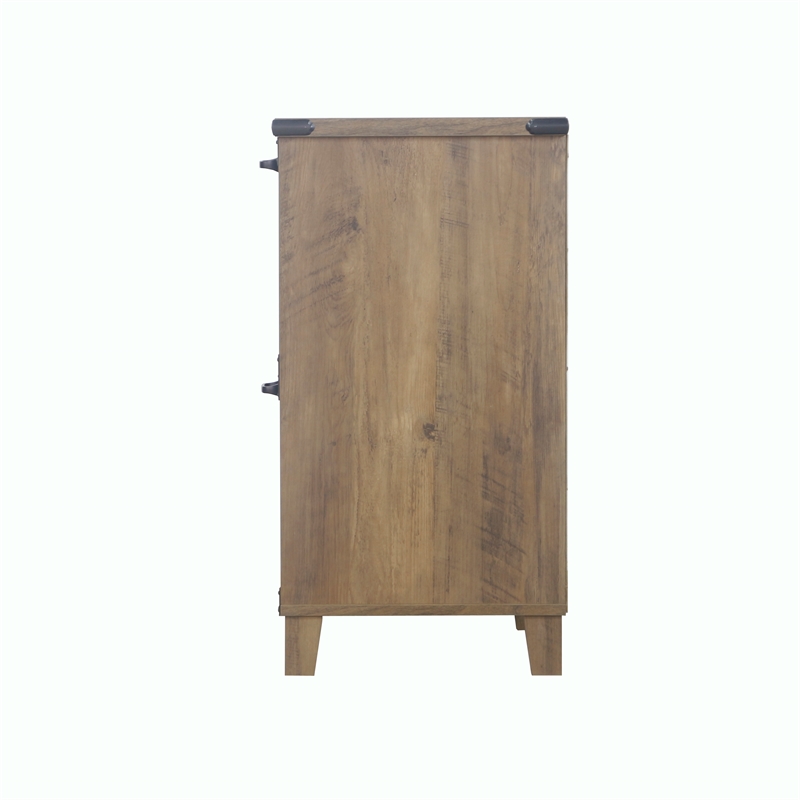 Saint Birch Oxford 2-Drawer Engineered Wood Lateral Filing Cabinet in Rustic Oak