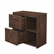 Saint Birch Elma 2-Drawer Modern Wood File Cabinet in Brown Rustic Oak