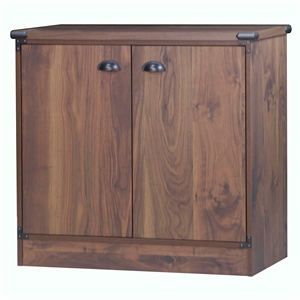 Saint Birch Engineered Wood Contemporary 2 Door Storage in Dark Walnut