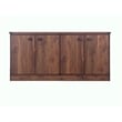 Saint Birch Engineered Wood Contemporary Credenza File Cabinet in Dark Walnut