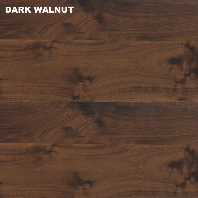 Saint Birch Engineered Wood Contemporary Credenza File Cabinet in Dark Walnut