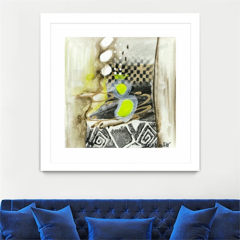Giant Art 36x36 On Your Right Matted and Framed in White