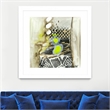 Giant Art 30x30 On Your Right Matted and Framed in White