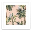 Giant Art 36x36 Tropicano I Matted and Framed in Multi-Color