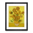 Giant Art 24x32 Sunflowers Matted and Framed in Multi-Color