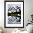 Giant Art 24x36 Fall Reflections Matted and Framed in Pink