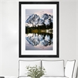 Giant Art 24x36 Fall Reflections Matted and Framed in Pink