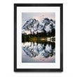 Giant Art 24x36 Fall Reflections Matted and Framed in Pink