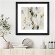 Giant Art 30x30 Golden Scratches Matted and Framed in Multi-Color