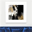 Giant Art 36x36 Neutral Gold Collage III Matted and Framed in Multi-Color