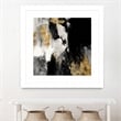 Giant Art 36x36 Neutral Gold Collage III Matted and Framed in Multi-Color