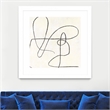 Giant Art 36x36 Juxtaposing Matted and Framed in White