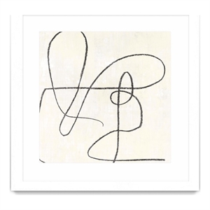 Giant Art 36x36 Juxtaposing Matted and Framed in White