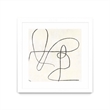 Giant Art 30x30 Juxtaposing Matted and Framed in White