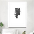 Giant Art 24x36 Coal I Matted and Framed in Multi-Color