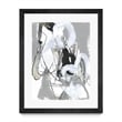 Giant Art 30x40 Tangled Threads III Matted and Framed in Multi-Color