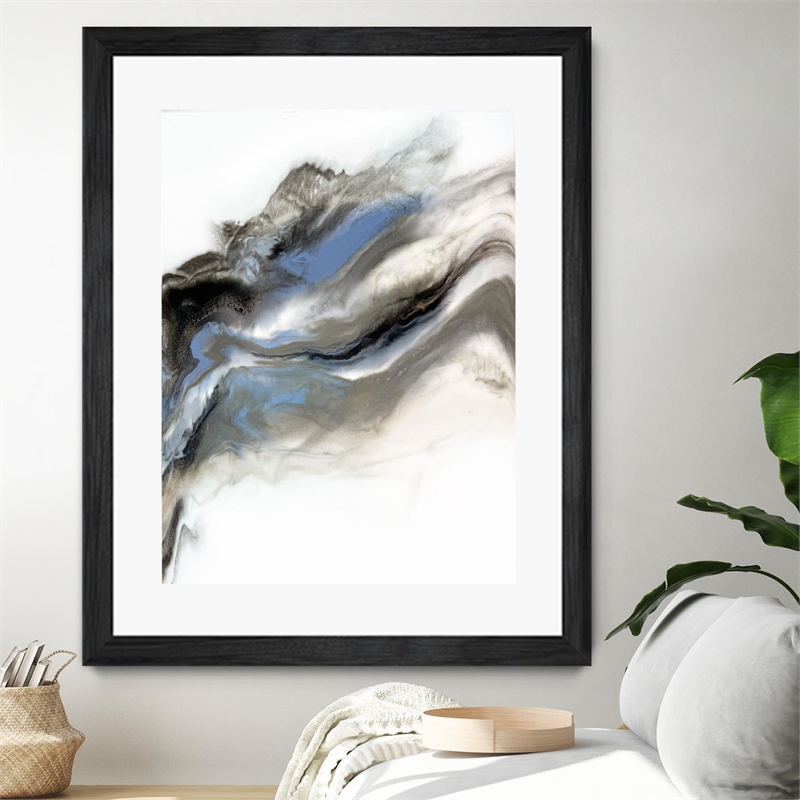 Giant Art 30x40 Great Barrier Reef Matted and Framed in Multi-Color