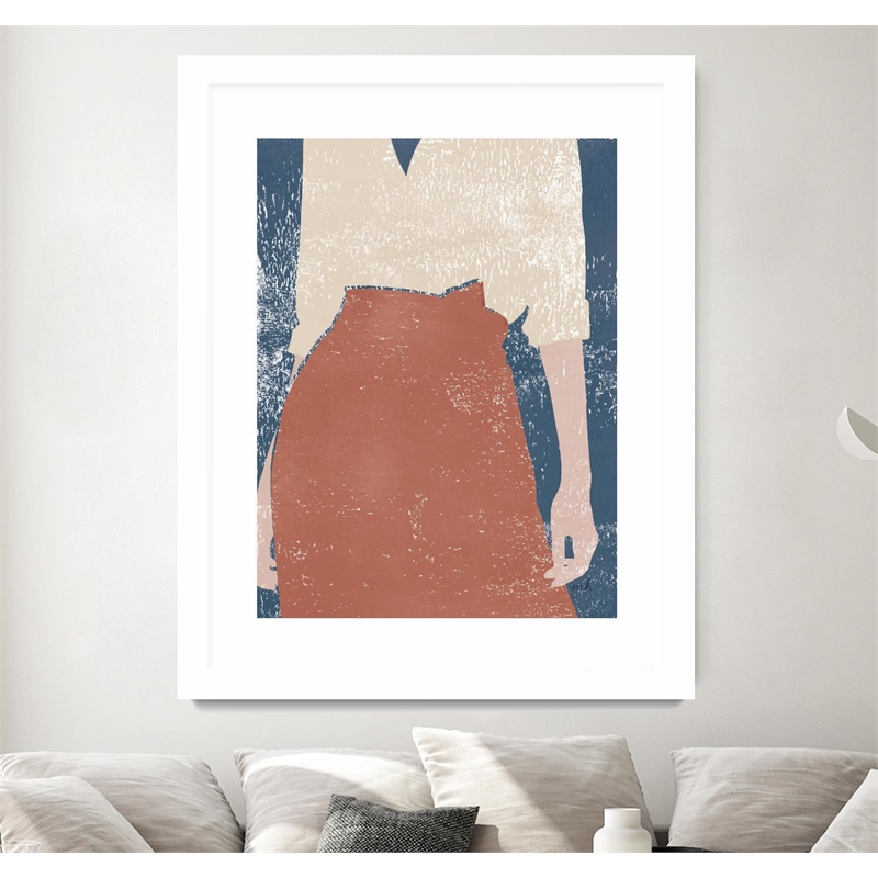 Giant Art 24x32 Casual IV Matted and Framed in Multi-Color