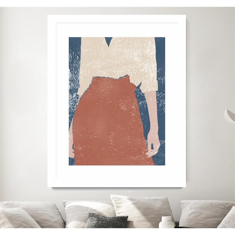Giant Art 30x40 Casual IV Matted and Framed in Multi-Color