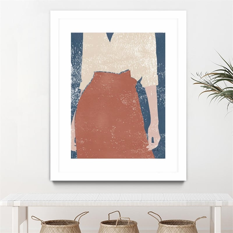 Giant Art 30x40 Casual IV Matted and Framed in Multi-Color