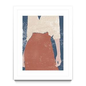 Giant Art 30x40 Casual IV Matted and Framed in Multi-Color