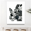 Giant Art 30x40 Dalmatian Rocks II Matted and Framed in White