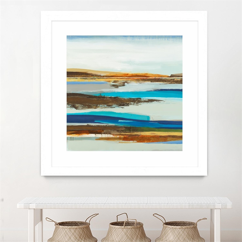 Giant Art 36x36 Sedona Sunset Matted and Framed in Pink