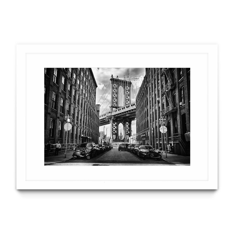 Giant Art 36x24 In America Matted and Framed in Multi-Color