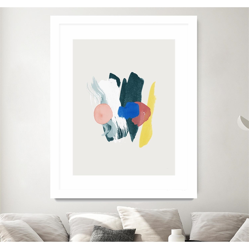 Giant Art 30x40 Euphoria Matted and Framed in Pink