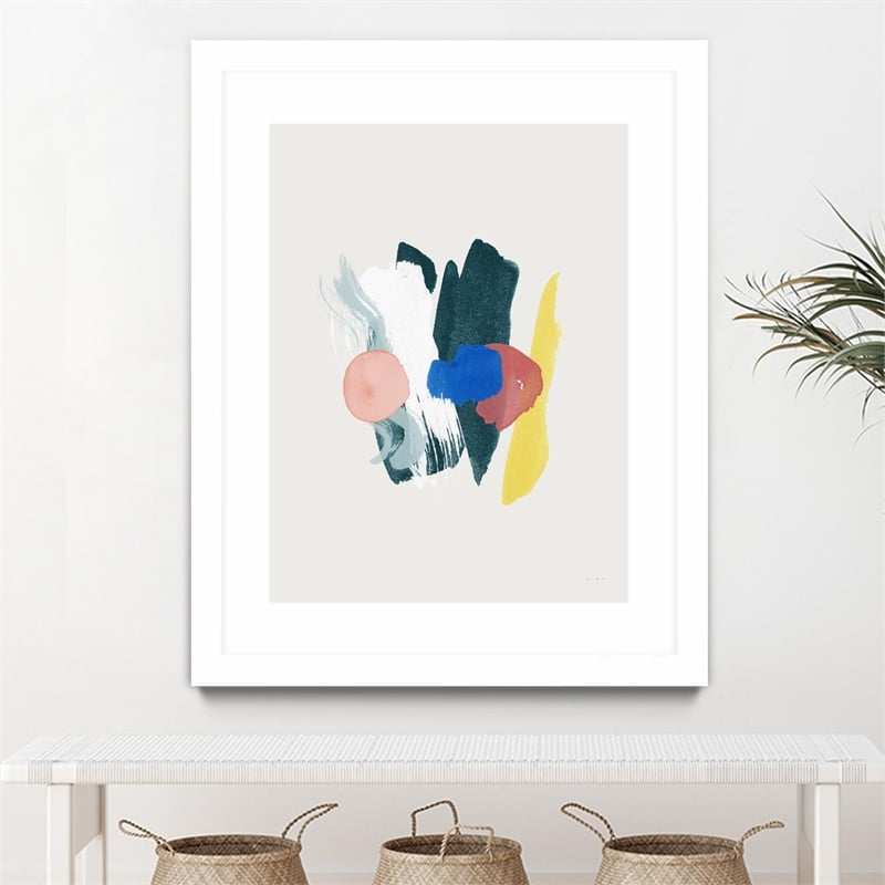 Giant Art 30x40 Euphoria Matted and Framed in Pink